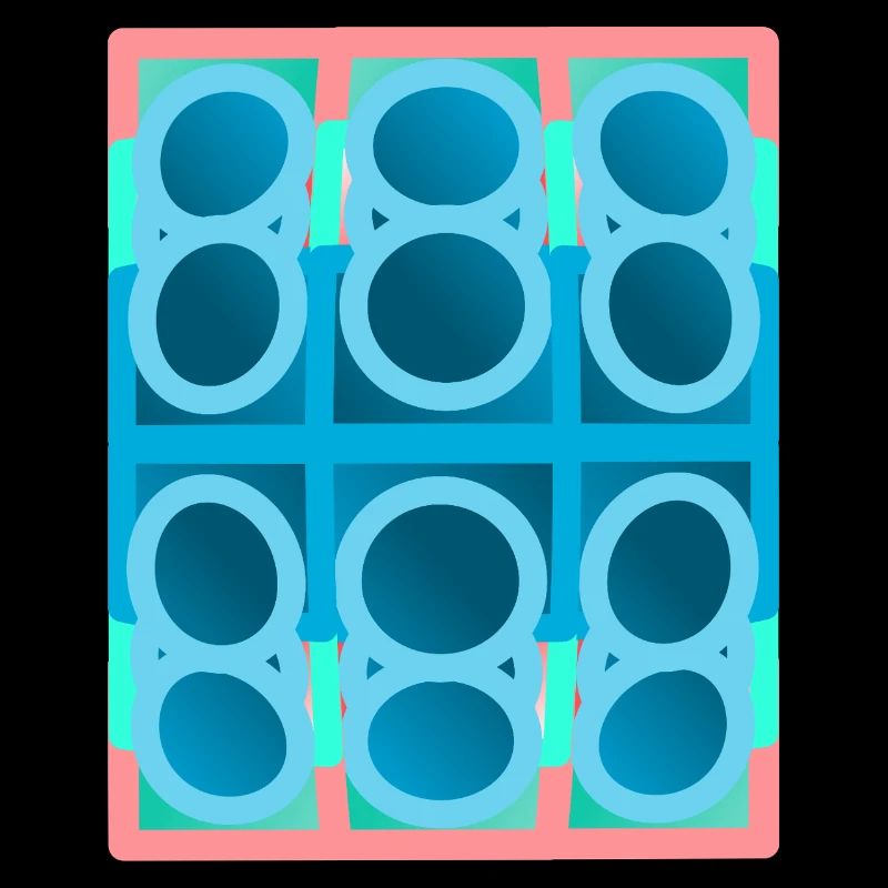 blue pattern, graphic art