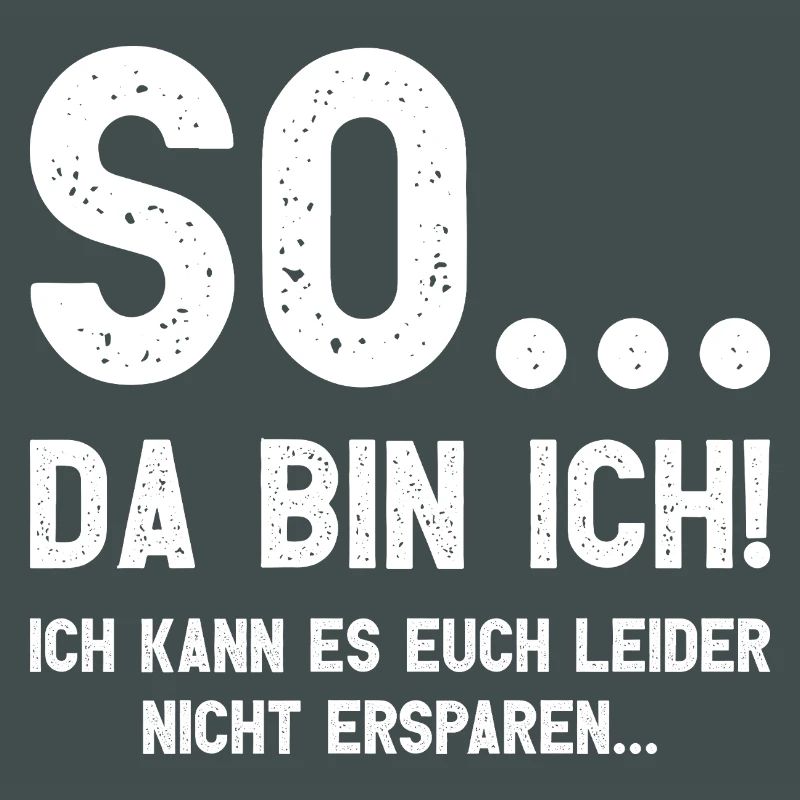 Da bin ich! Ich kann es Euch leider nicht ersparen