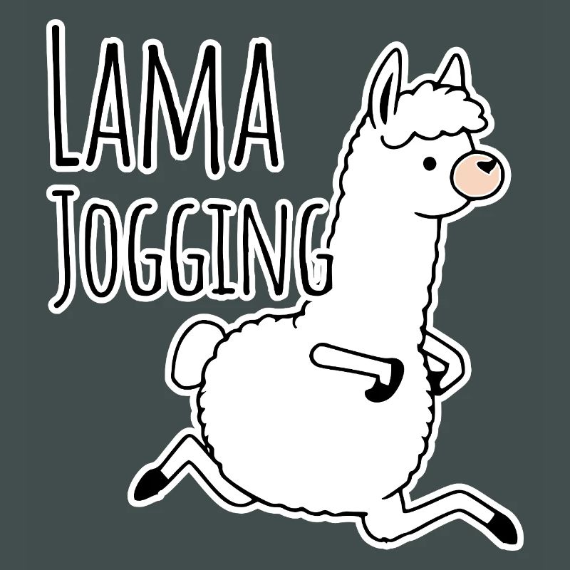 Llama jogging - funny, he jogs like a llama!