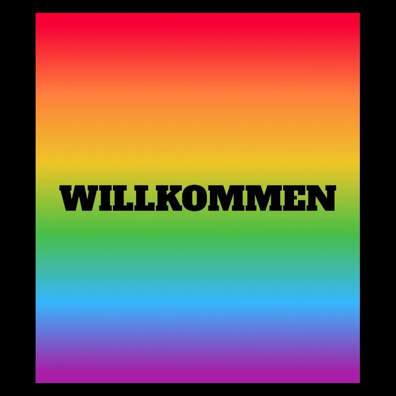 Willkommen Rainbow Welcome