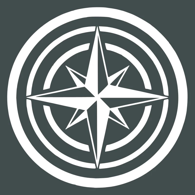 Compass Wind Rose Circle Navigation Clean
