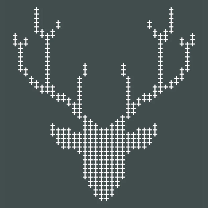 Pixel Deer-Geweihe