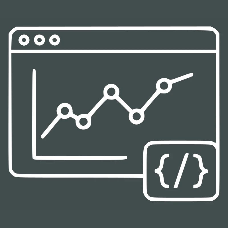 Web Analyse Chart Coding Browser Vektor