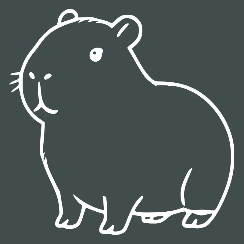 Capybara capybara blanc