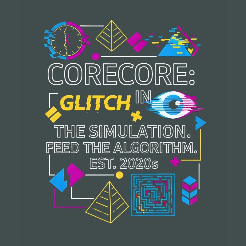 Corecore Glitch Simulation Algorithm Collage