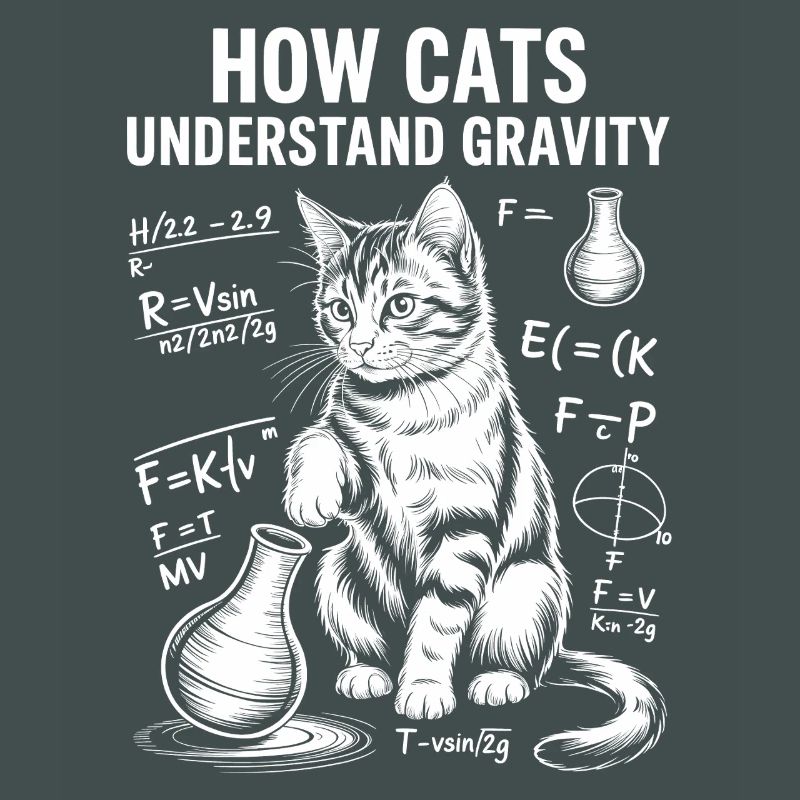 Physics Cats Sayings Math Joke Physics Gift