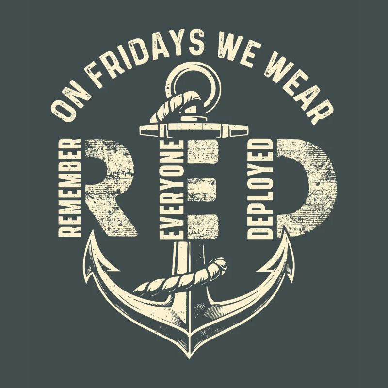 Freitags tragen wir Red Remember Deployed