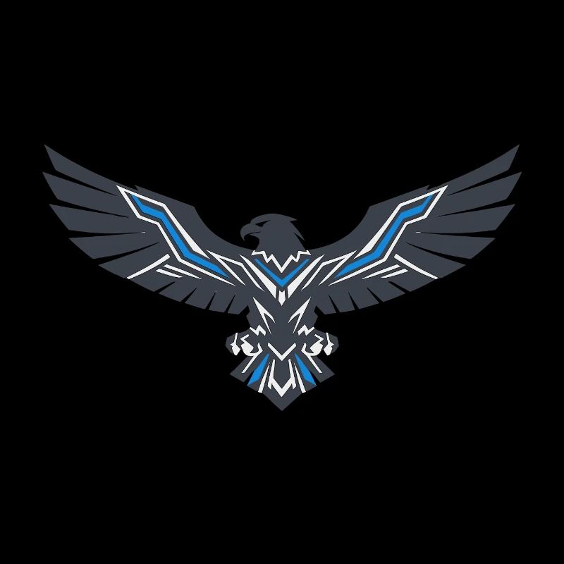 Geometric Eagle Blue