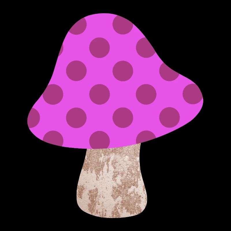 Mushroom Dots Pattern Dots Pink Nursery Happiness
