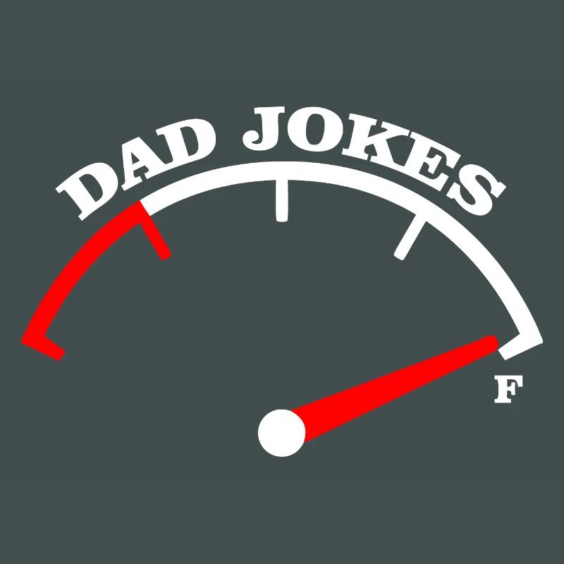 Dad Jokes Meter Tee Design
