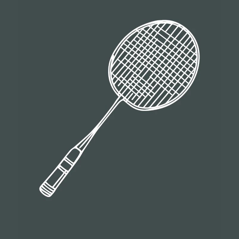 Badmintonschläger Zeichnung