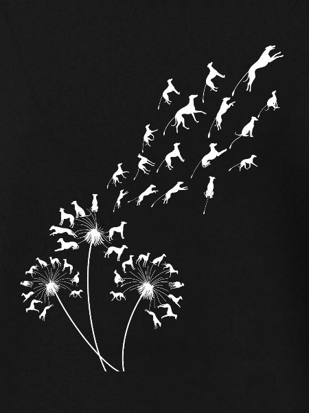 Löwenzahn-Windhund Floral-Windhund