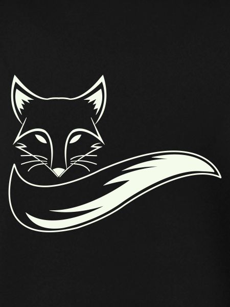 Fuchs Silhouette mit Schweif