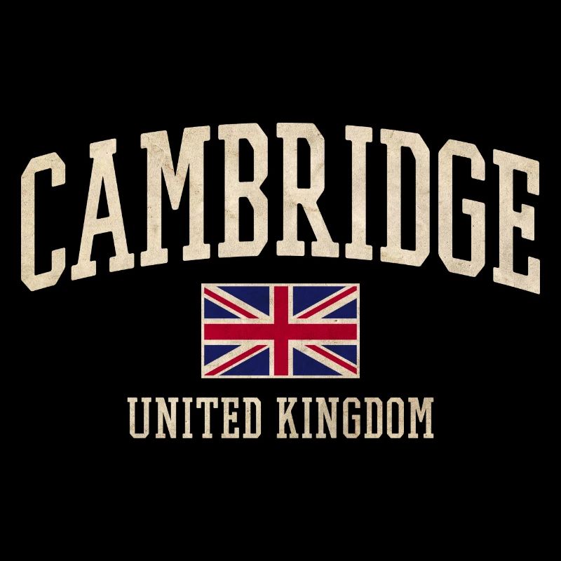 Bannière du drapeau vintage de Cambridge UK