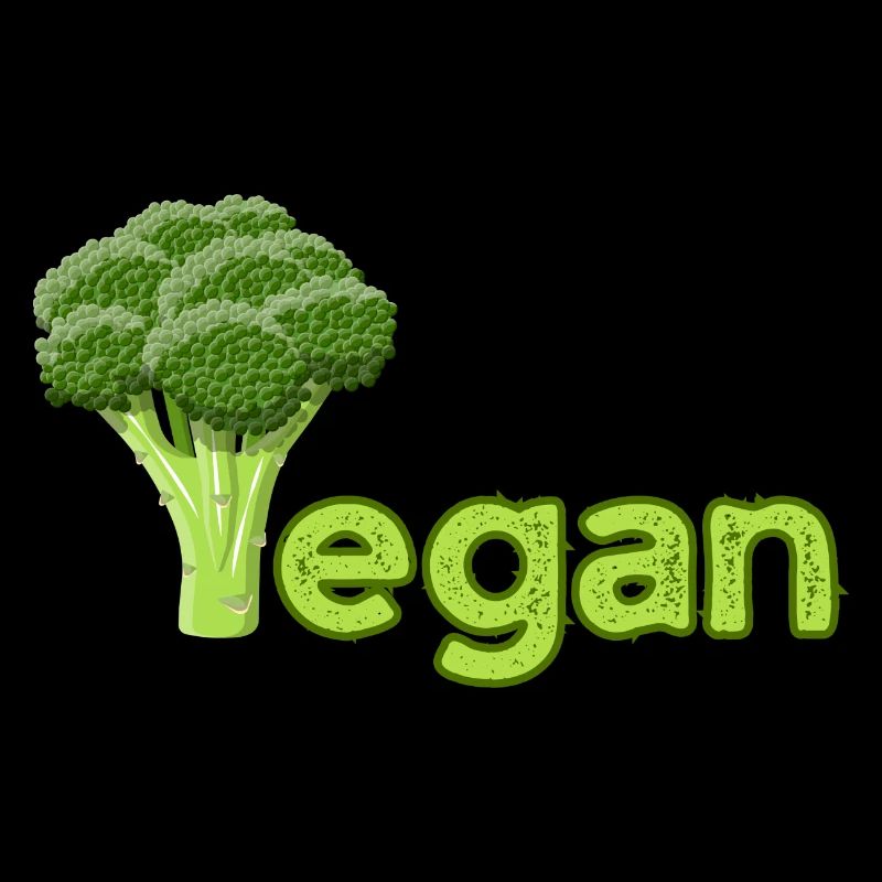 Vibrant Vegan Broccoli Logo