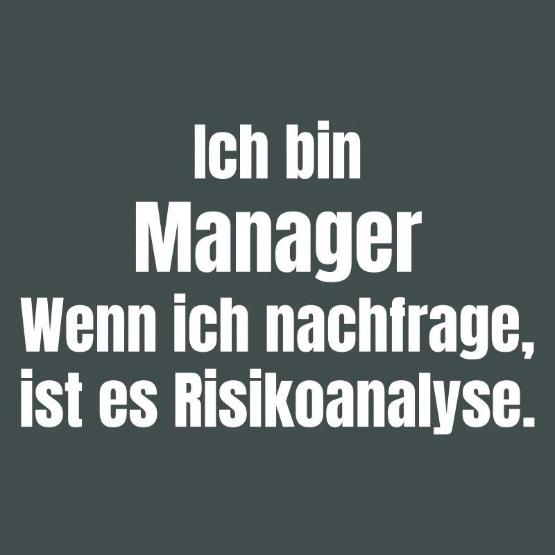 Ich bin Manager Risikoanalyse