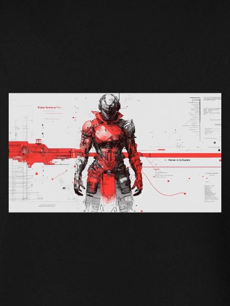 Futuristischer Cyber-Samurai