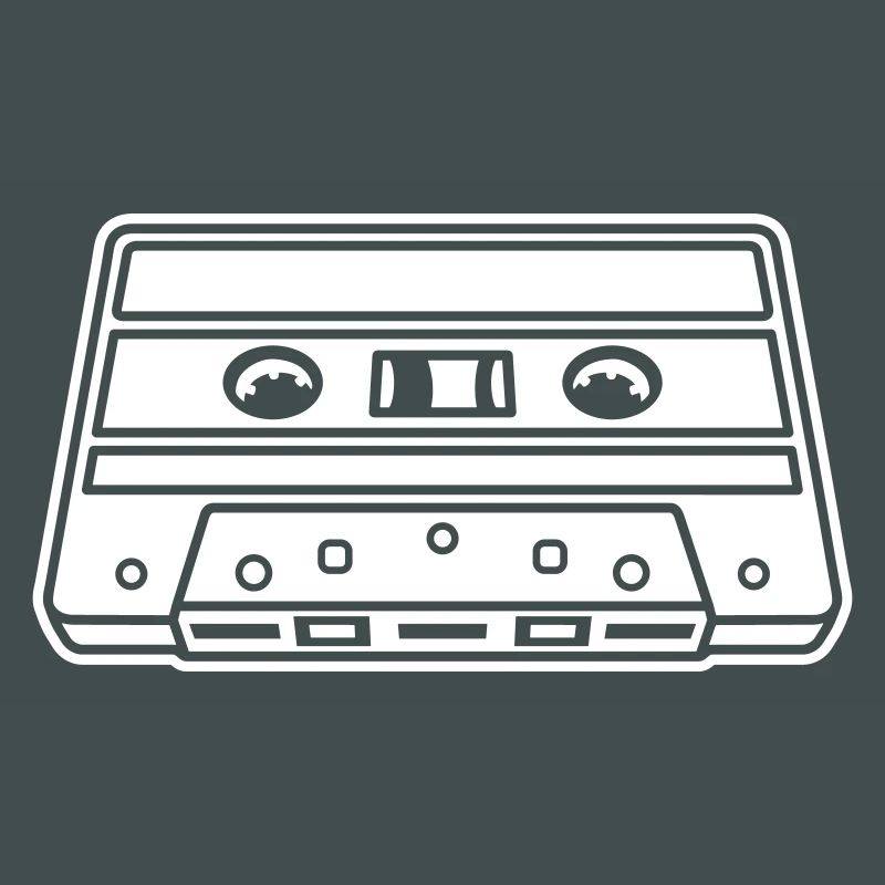Perspective de la cassette – Conception de mixtape rétro