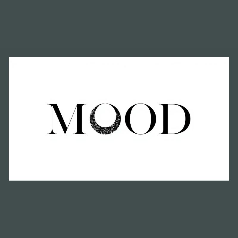 Conception typographique minimale MOOD
