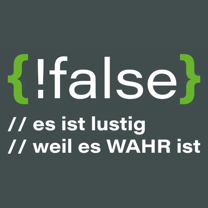 false - Lustiger Programmierer Spruch