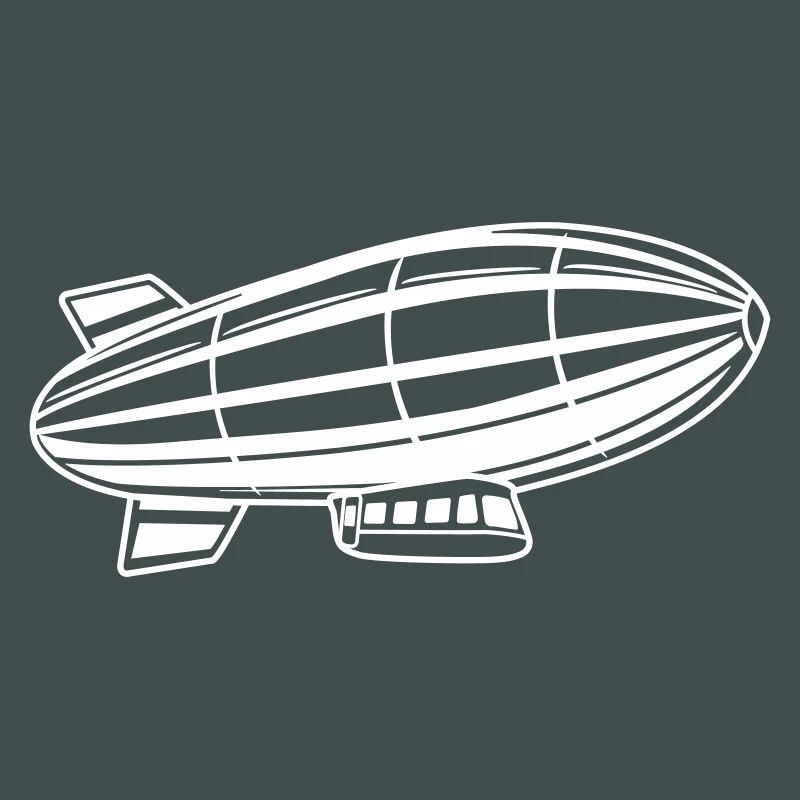 Silhouette de dirigeable Zeppelin