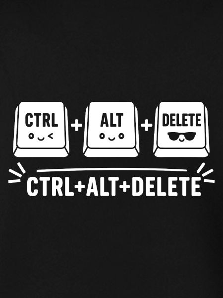 Ctrl Alt-Delete Niedliche Tasten-Trio
