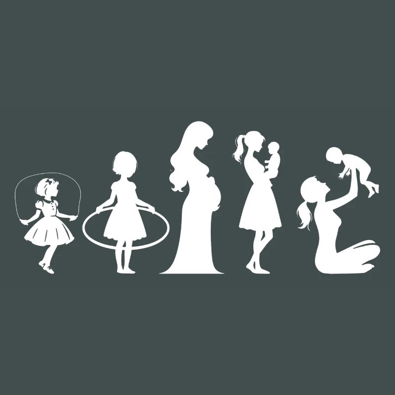 Evolution Mama Muttertag kind Familie