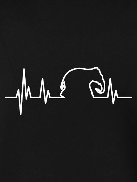 Elephant heartbeat white