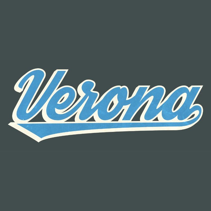 Verona Blau Script Logo