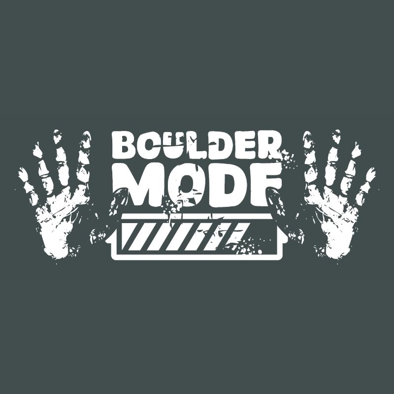 Boulder Chalk loading Hand Climber Icon Logo