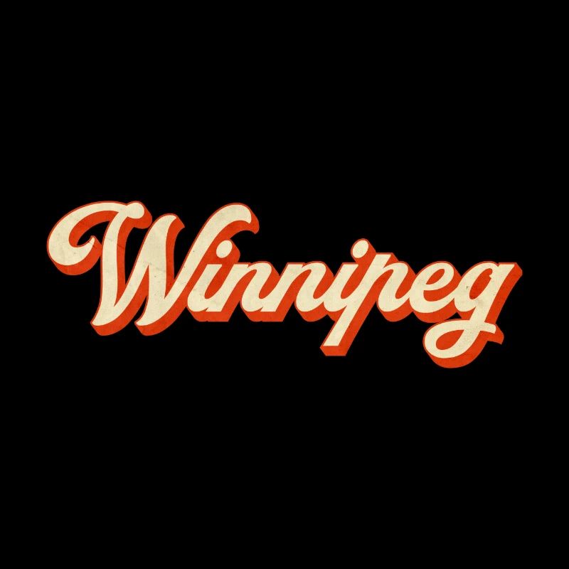 Lettrage rétro de Winnipeg