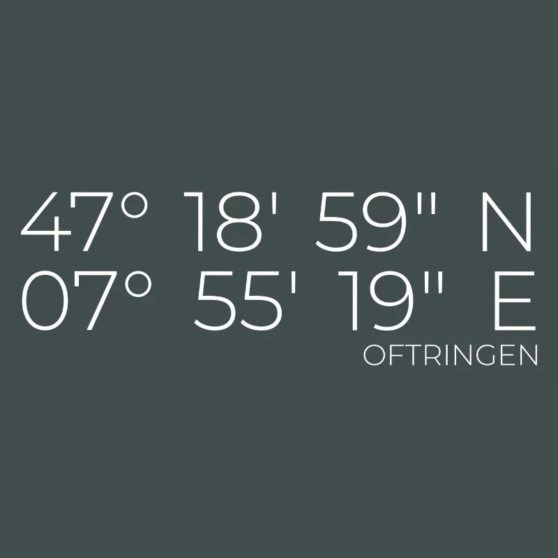 Coordinates Oftringen Switzerland