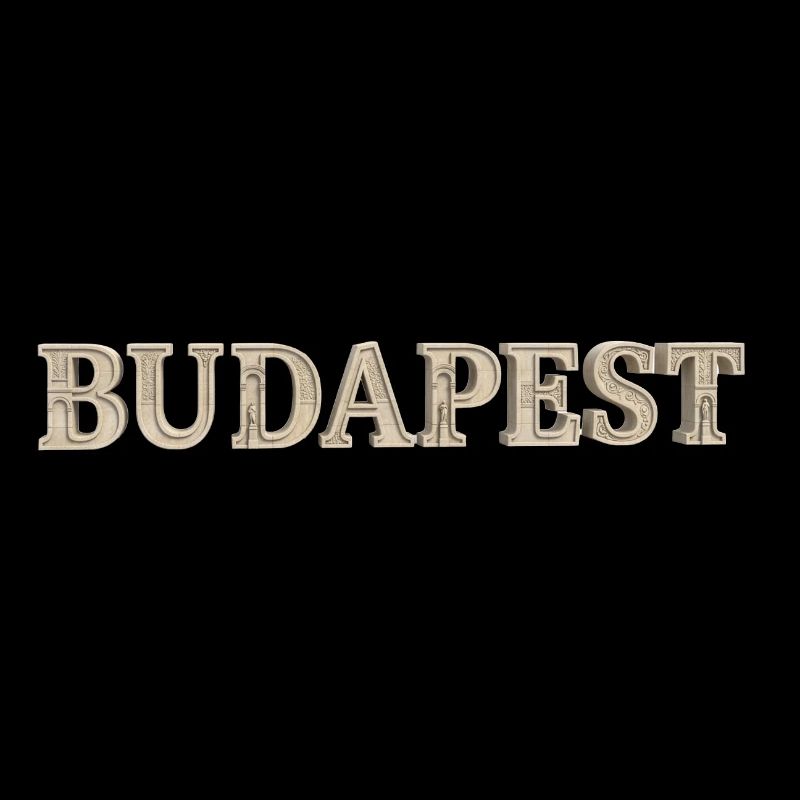 BUDAPEST – Typographie architecturale de la pierre