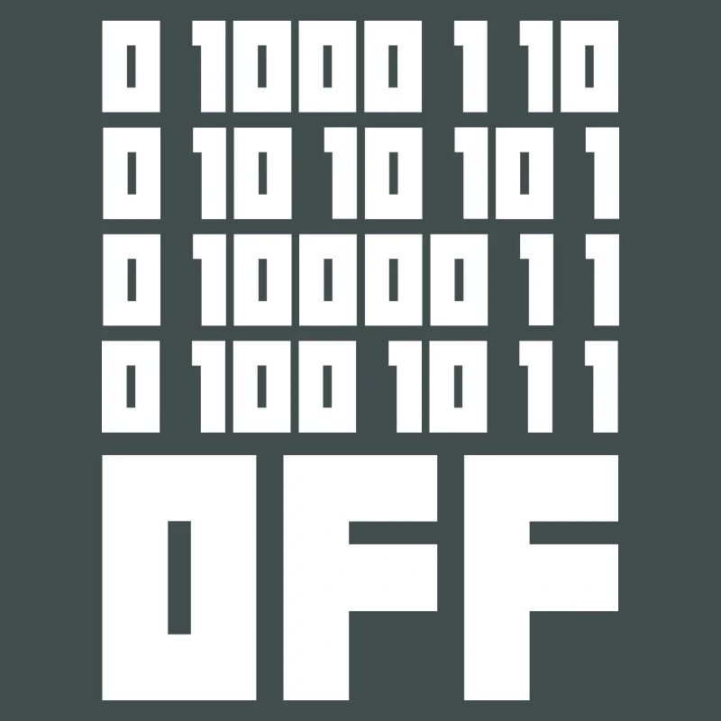 Binärcode F**k OFF – Nerd Humor & Geek Code