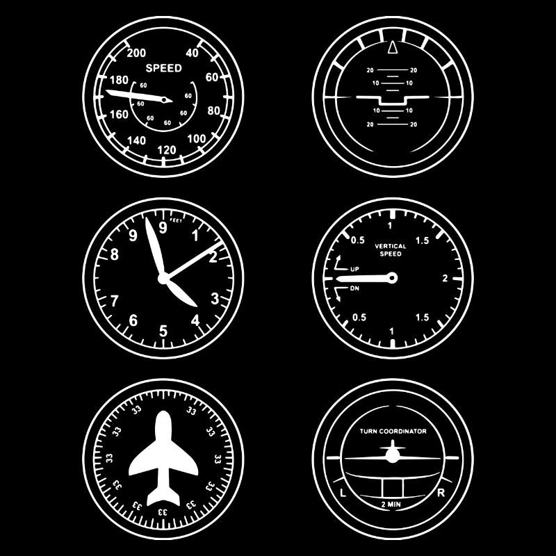 Flugzeug Instrumente