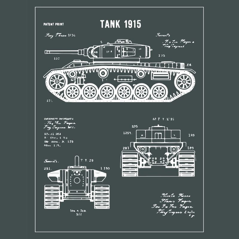 Plan du char 1915