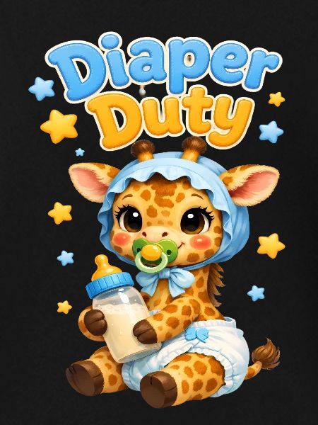 Diaper Duty Giraffe Baby