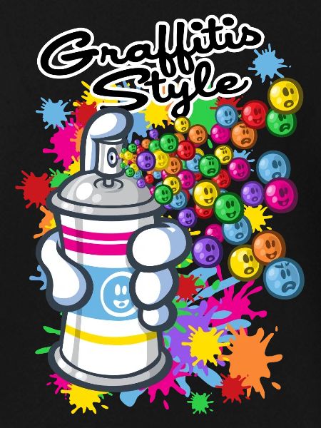 Graffiti Cartoon-Stil