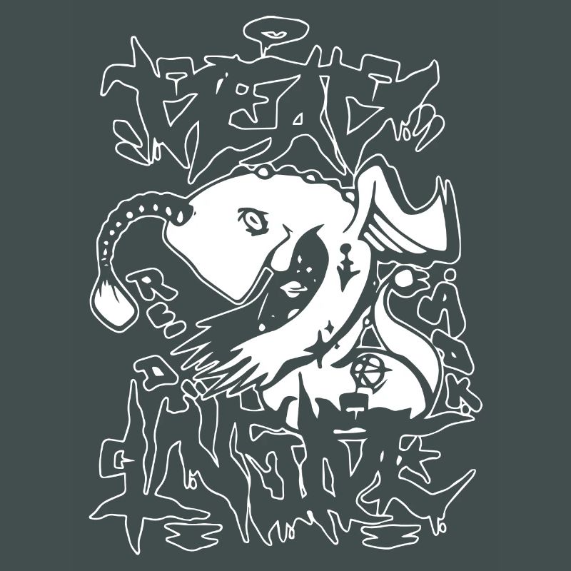 Conception de graffitis d’animaux rebelles