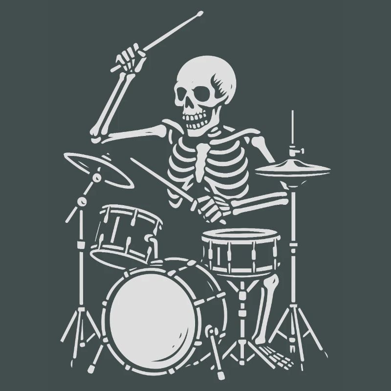 Skeleton Drummer on Stage