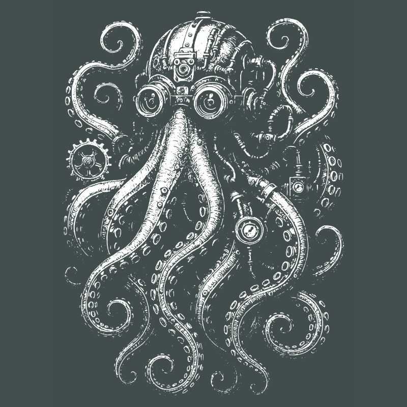 Steampunk Oktopus Design