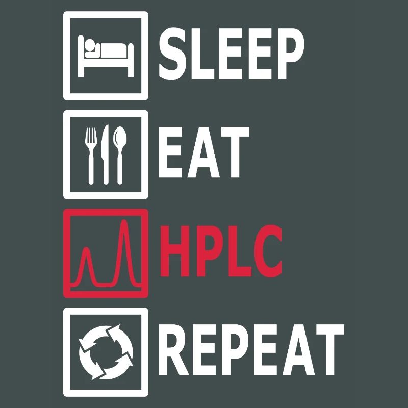 HPLC Performance Chromatography Eat Sleep Repeat