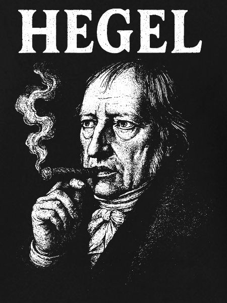 Hegel smoking a cigar
