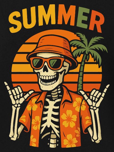 Sun Tiki Skeleton Summer