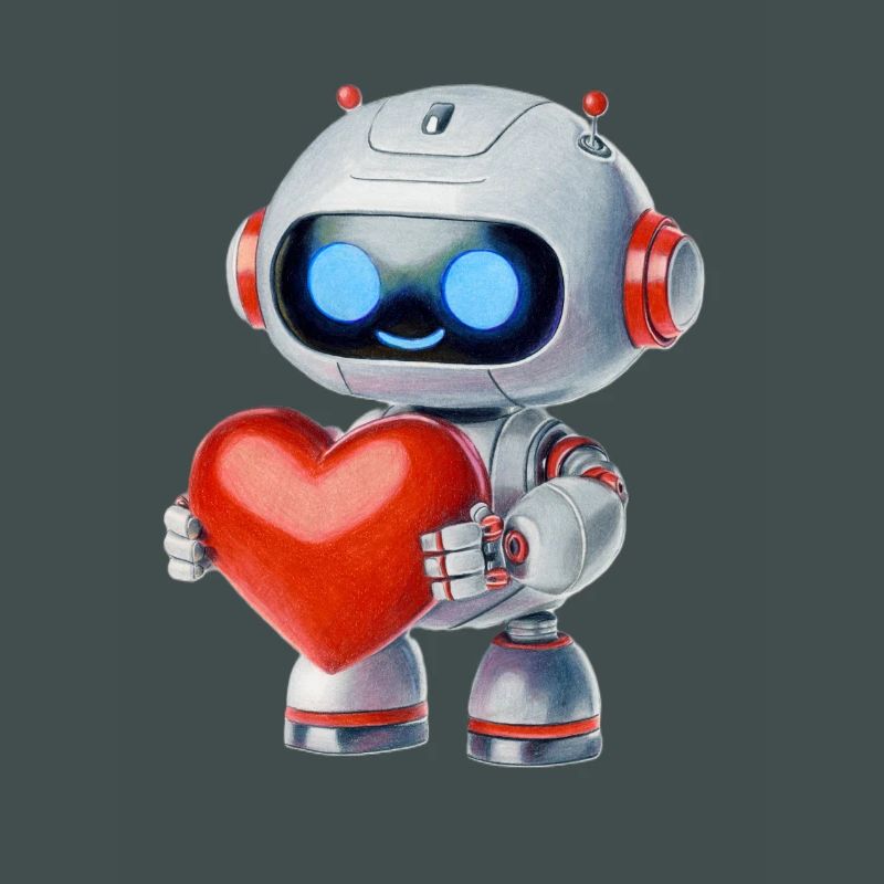 Roboter mit Herz