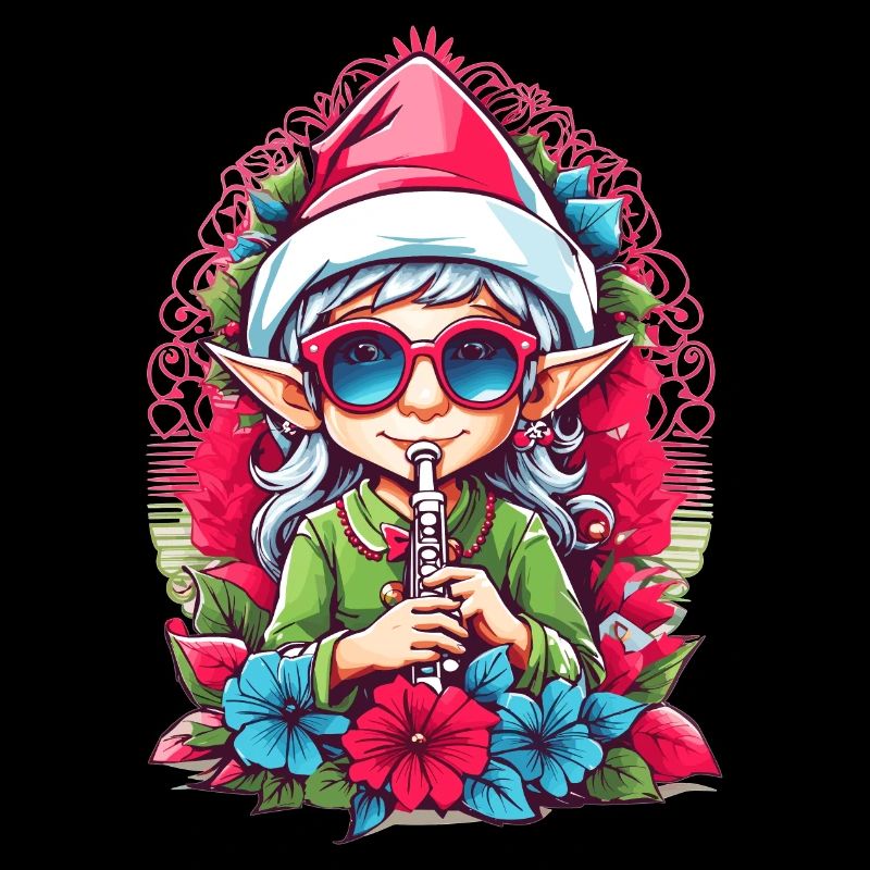Elf with flute