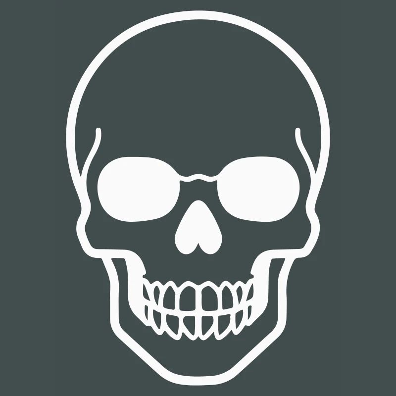 Minimalist Totenkopf Design