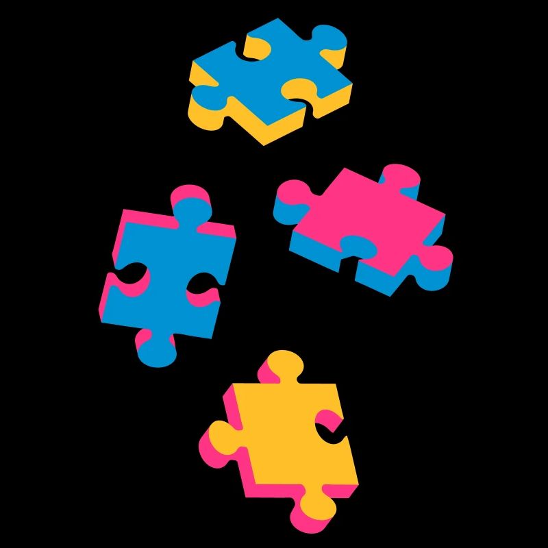vier Puzzleteile