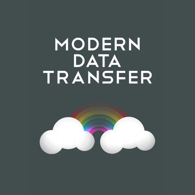 Modern Data Transfer Clouds Computer Scientist Gift
