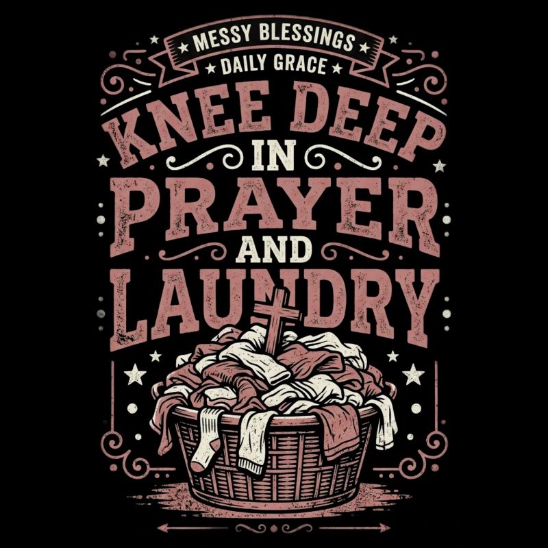 Knee Deep In Prayer And Laundry Messy Blessings